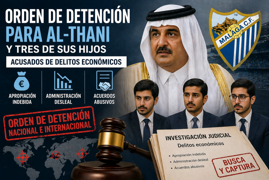Orden de detención contra el expropietario del Málaga por delitos ...